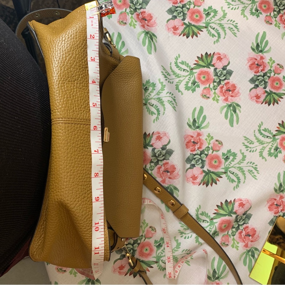 ❤️Price Drop❤️HP⭐️❤️Rebecca Minkoff Tan Leather Messenger Satchel - Picture 15 of 16